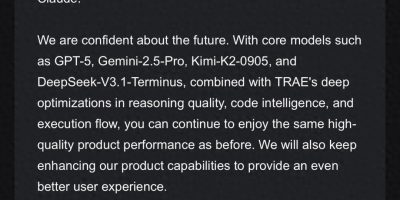 Trae用户集体崩溃，Claude“被下线” – 今日头条